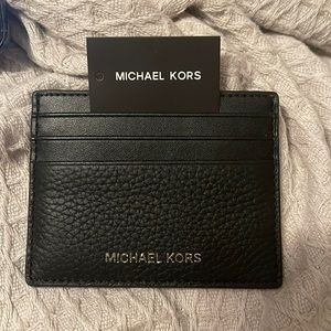 NWT Michael Kors black cardholder